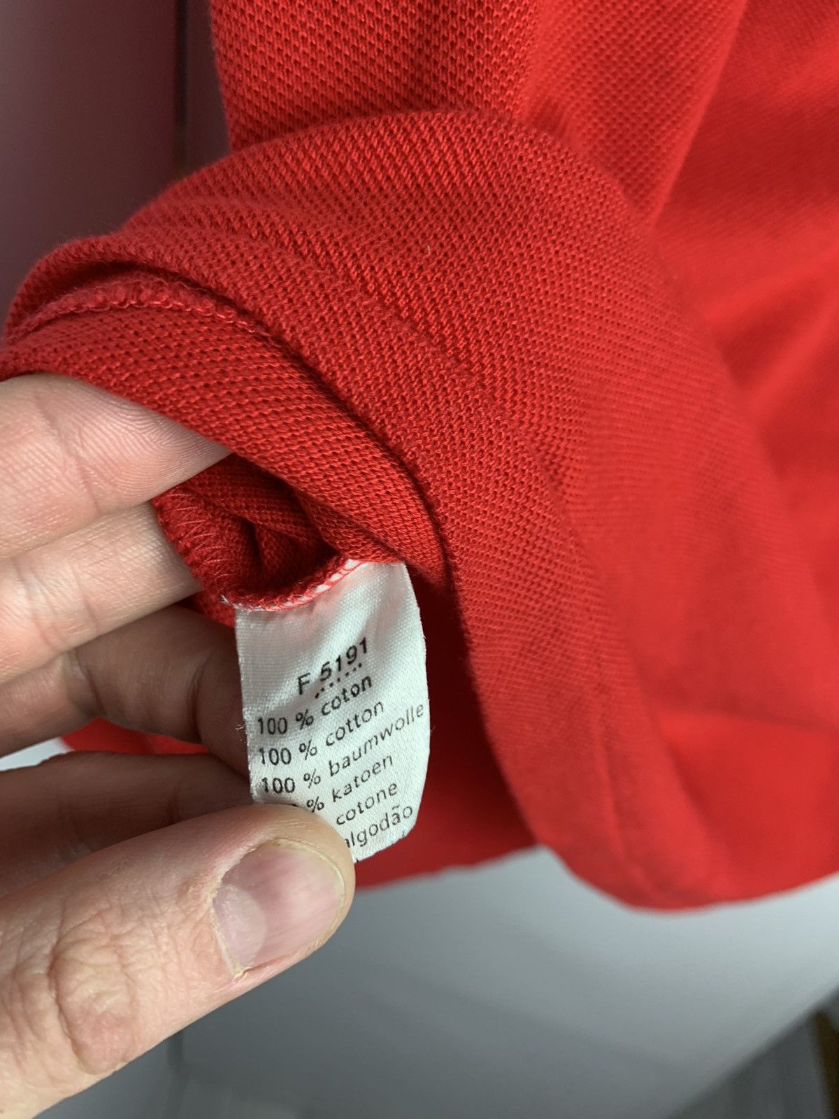 Lacoste × Vintage Vintage Polo Lacoste red pocket logo size M/L Size US M / EU 48-50 / 2 - 4 Thumbnail