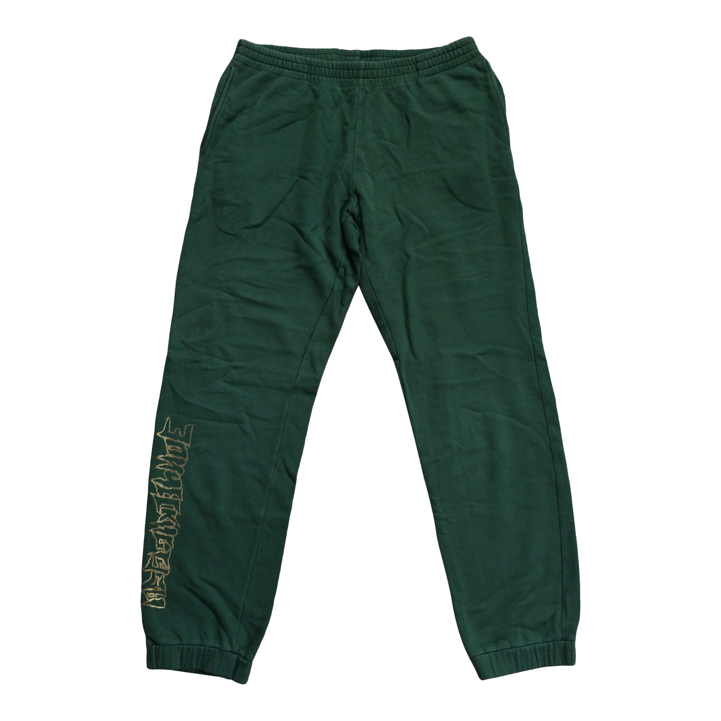 image of F/w 2014 Gosha Rubchinskiy "epic Aces" Sweatpants in Green, Men's (Size 30)