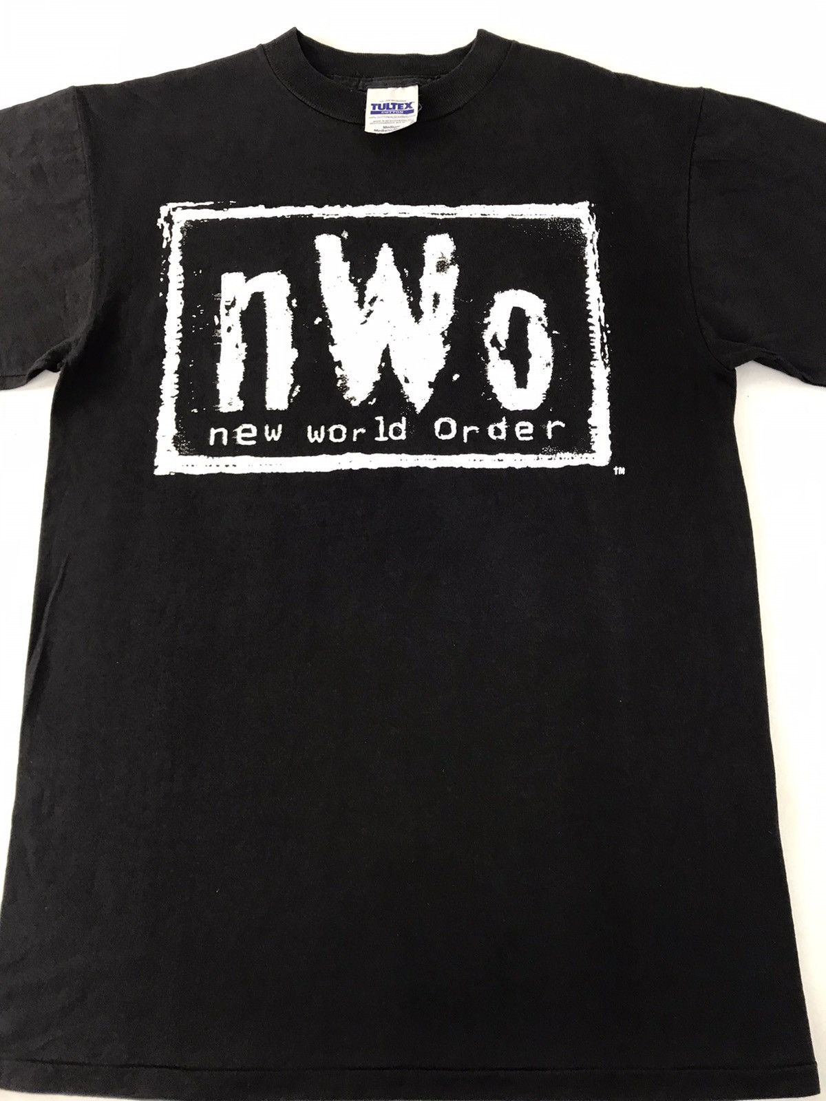 WCW/nWo Vintage 90s NWO New World Order Big Logo Spell Out Size US M / EU 48-50 / 2 - 2 Thumbnail