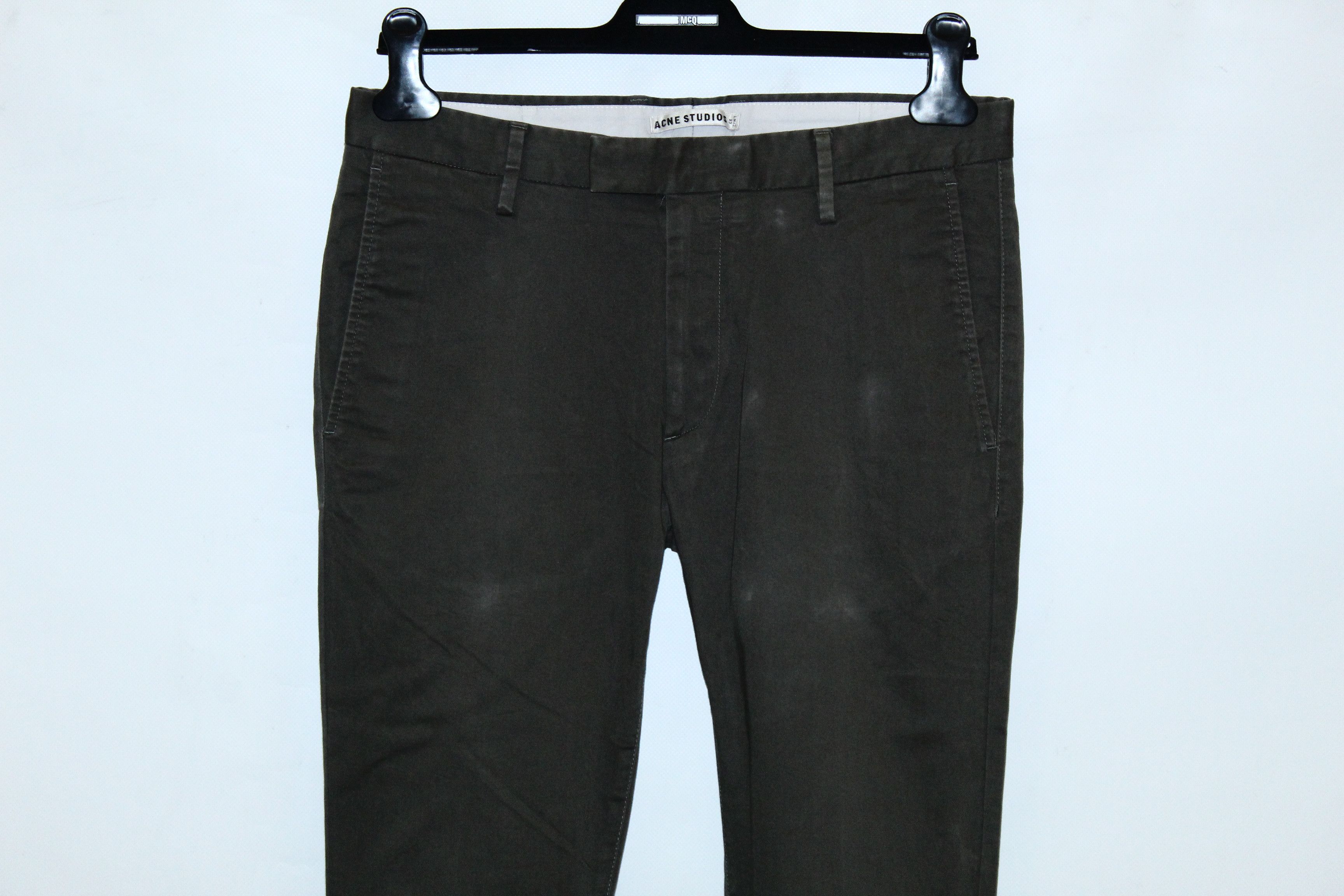 Acne Studios Acne Studios Max Satin Cotton Washed Slim Fit Pants Size US 32 / EU 48 - 5 Thumbnail