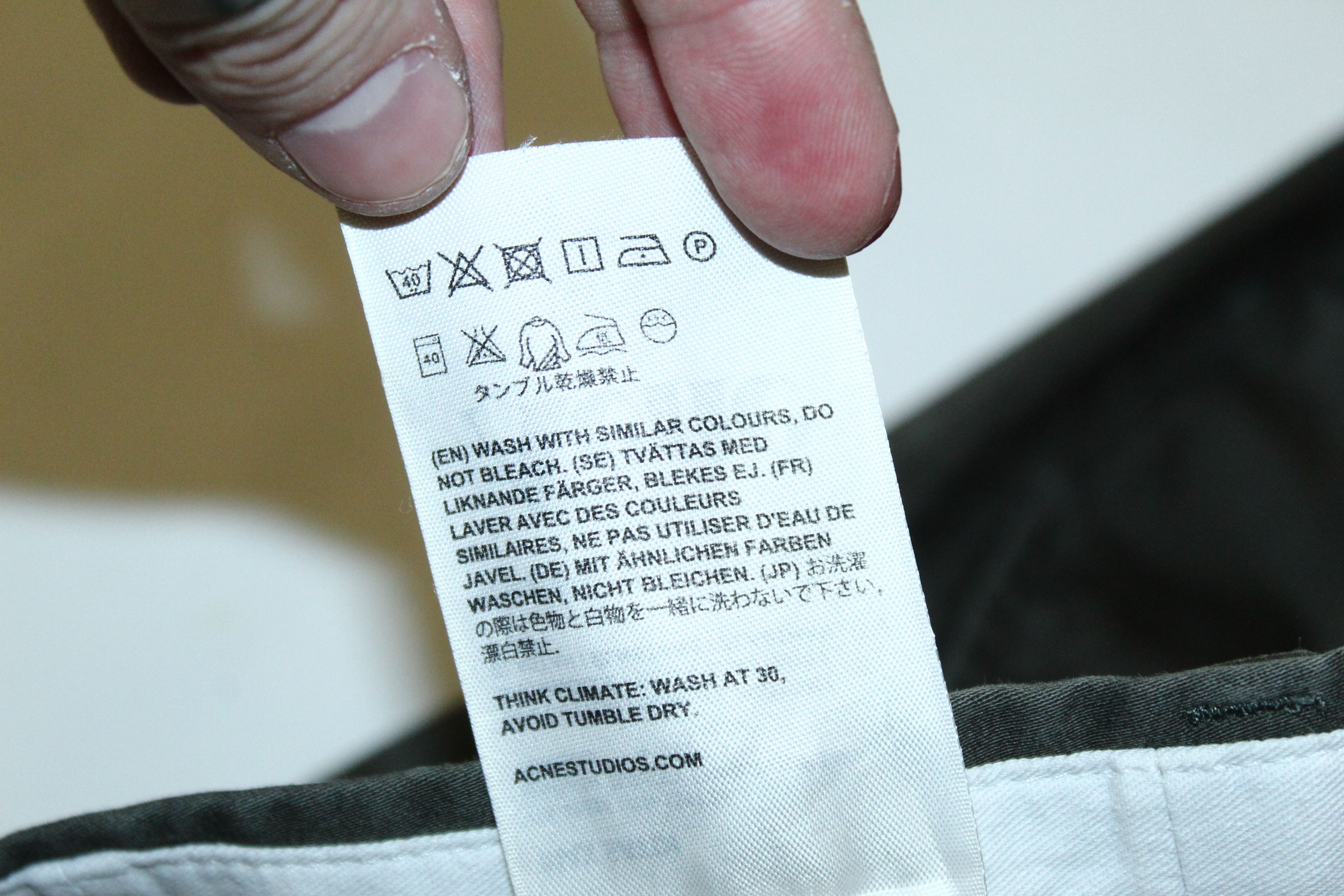 Acne Studios Acne Studios Max Satin Cotton Washed Slim Fit Pants Size US 32 / EU 48 - 7 Thumbnail