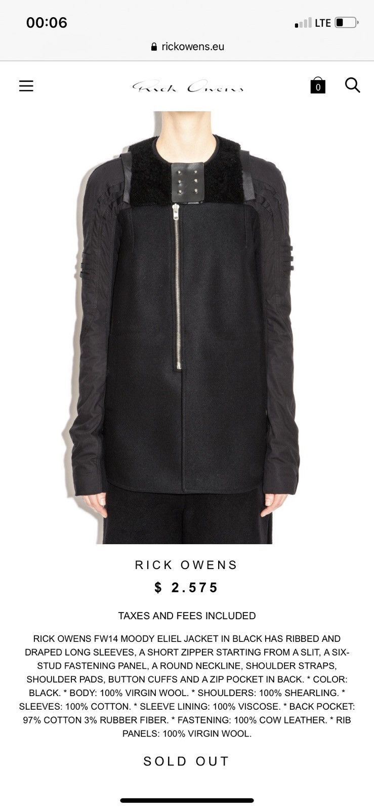 Rick Owens RICK OWENS FW14 MOODY ELIEL JACKET Size M / US 6-8 / IT 42-44 - 22 Thumbnail