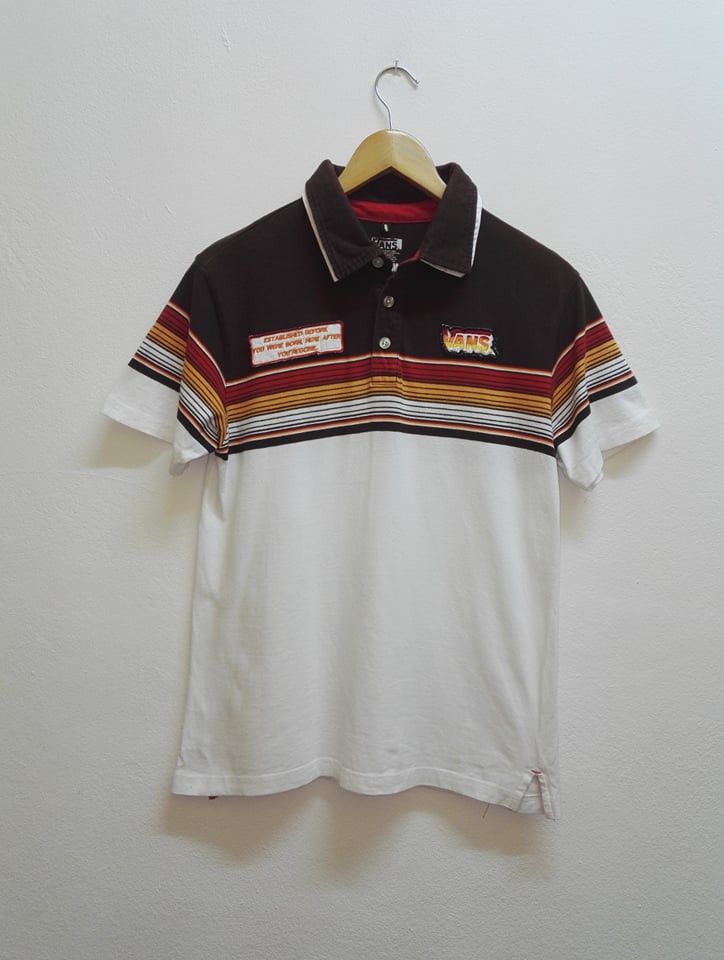 Vans × Vintage Rare🔥 Vans Shirt Rainbow Design Medium Saiz (code 17) Size US M / EU 48-50 / 2 - 1 Thumbnail