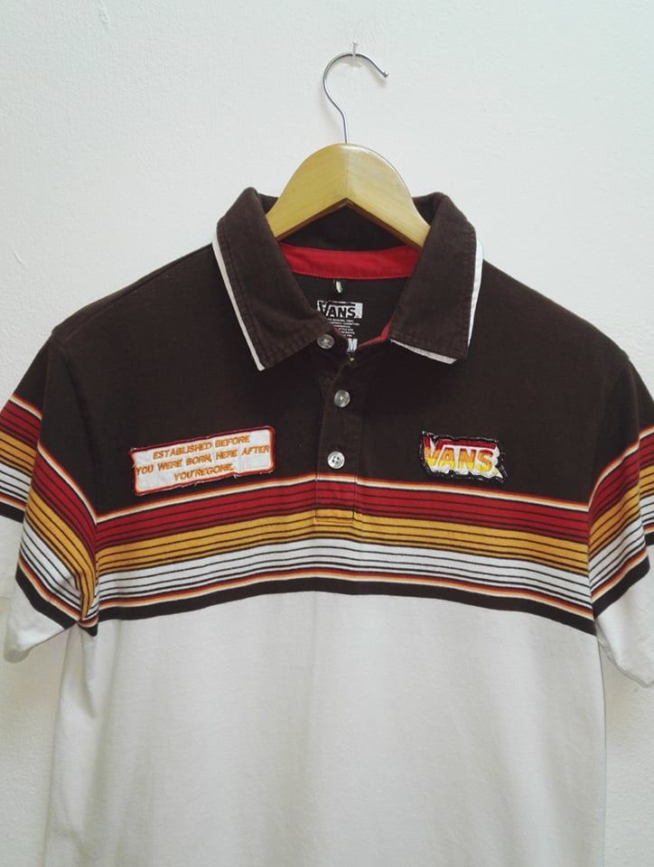Vans × Vintage Rare🔥 Vans Shirt Rainbow Design Medium Saiz (code 17) Size US M / EU 48-50 / 2 - 2 Thumbnail