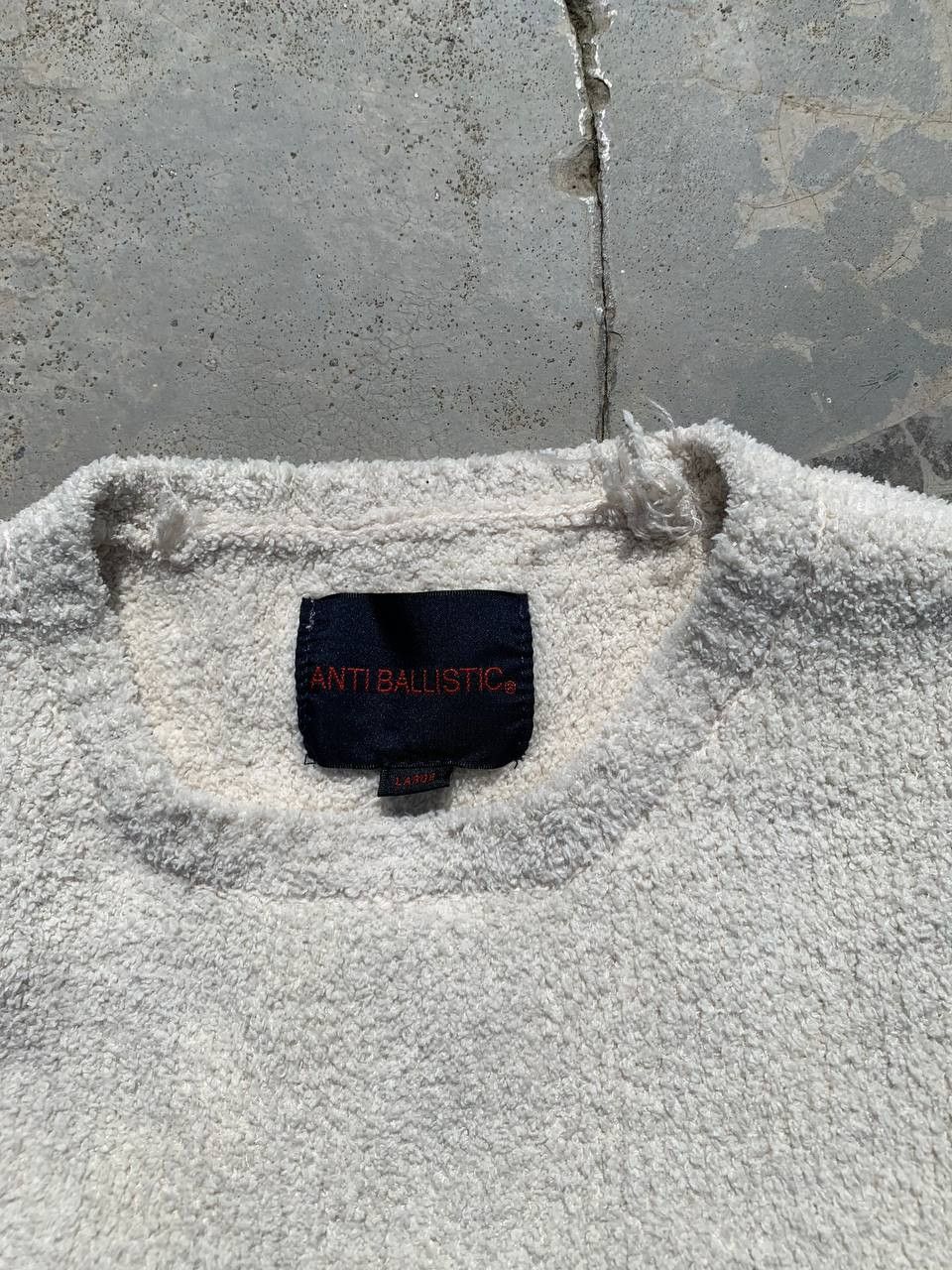 Japanese Brand Anti Ballistic Terry Fleece Plush Wave Logo Sweater Size US S / EU 44-46 / 1 - 3 Thumbnail