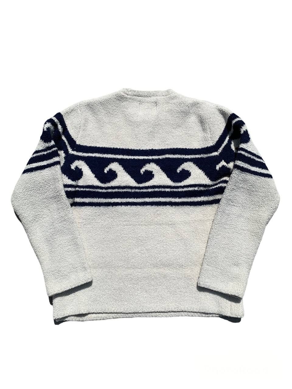 Japanese Brand Anti Ballistic Terry Fleece Plush Wave Logo Sweater Size US S / EU 44-46 / 1 - 2 Thumbnail