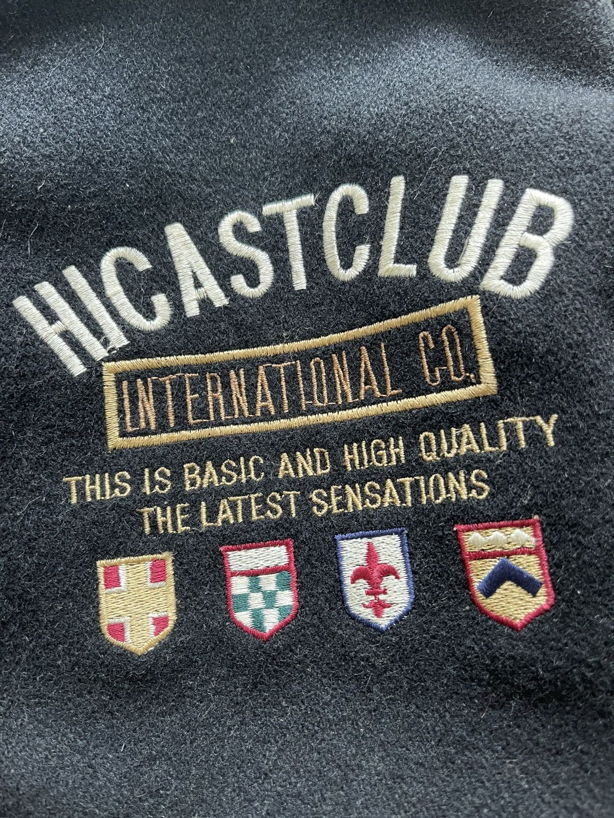 Vintage AW 1991 HICASTCLUB WOOL LEATHER VARSITY JACKET Size US XL / EU 56 / 4 - 9 Thumbnail