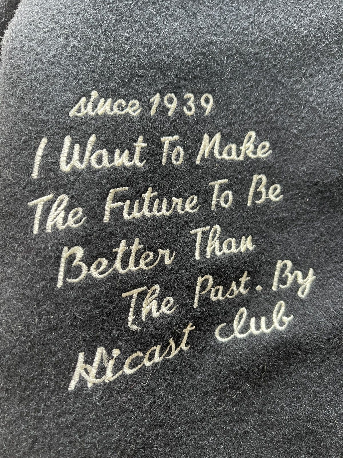 Vintage AW 1991 HICASTCLUB WOOL LEATHER VARSITY JACKET Size US XL / EU 56 / 4 - 10 Thumbnail