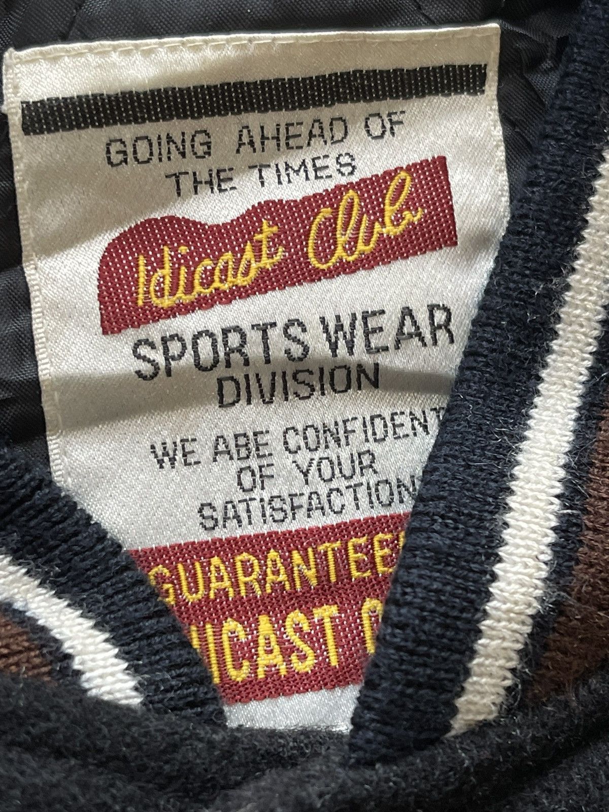 Vintage AW 1991 HICASTCLUB WOOL LEATHER VARSITY JACKET Size US XL / EU 56 / 4 - 8 Thumbnail