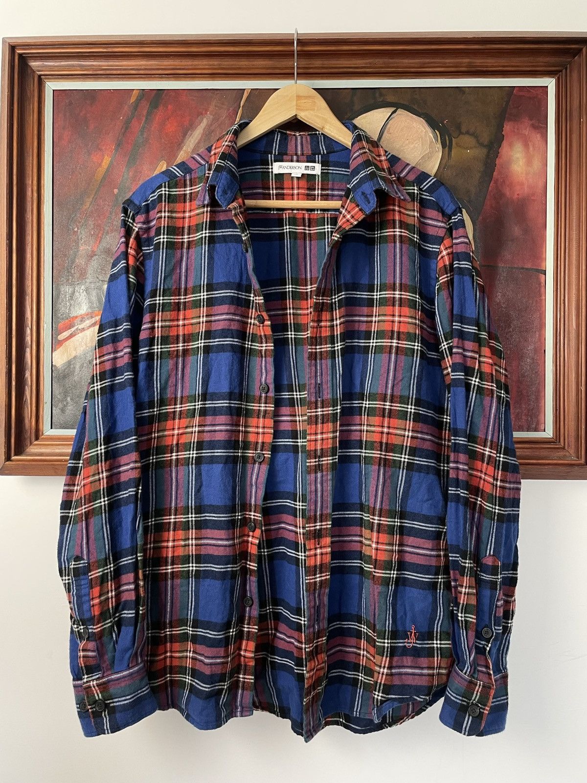 Uniqlo J.W. Anderson X Uniqlo Flannel Button Up Shirt Rare Designer Size US M / EU 48-50 / 2 - 2 Thumbnail