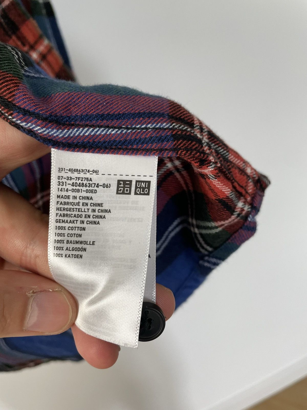 Uniqlo J.W. Anderson X Uniqlo Flannel Button Up Shirt Rare Designer Size US M / EU 48-50 / 2 - 6 Thumbnail