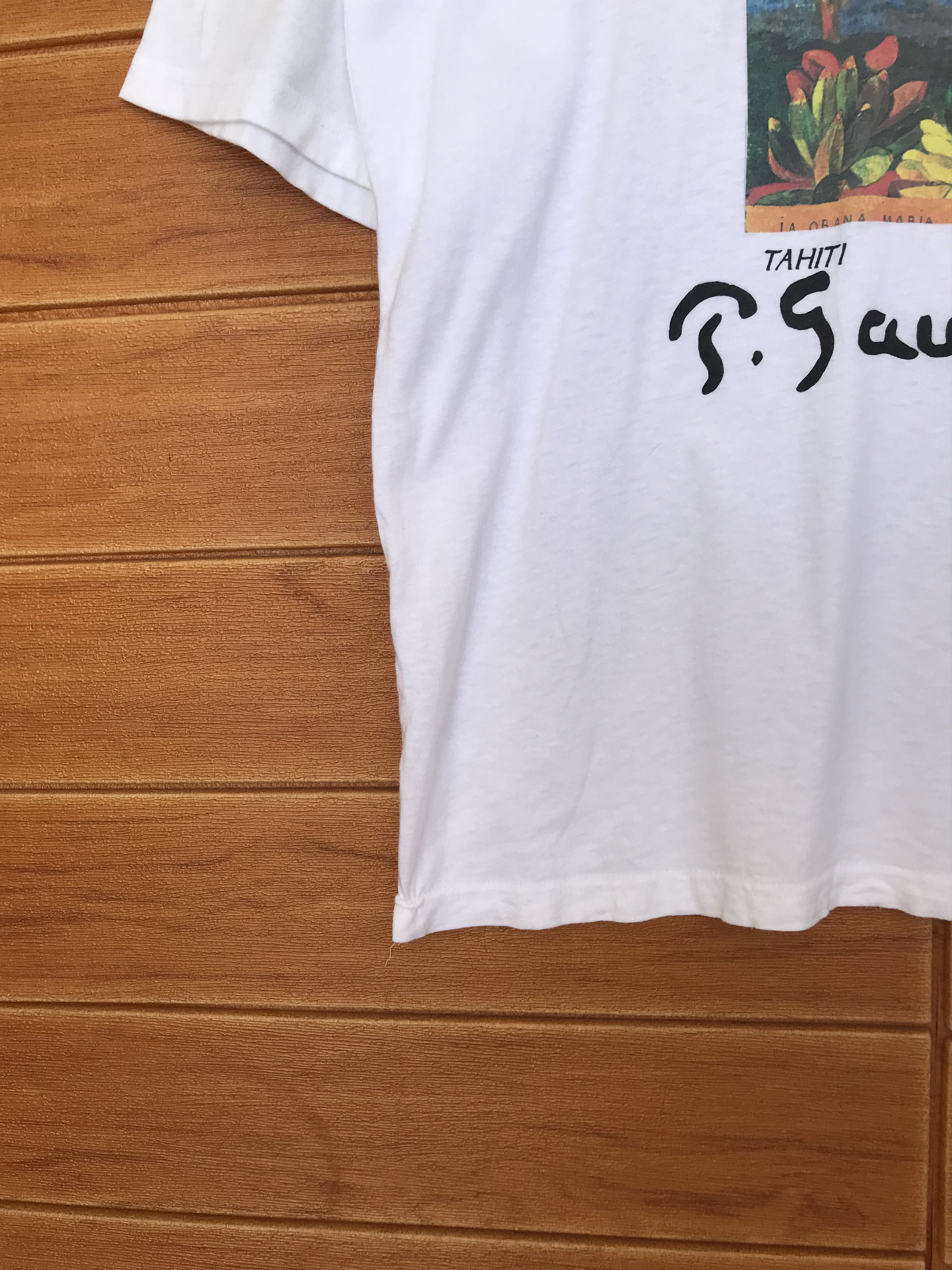 Vintage Vintage 90s Art Paul Gauguin Tahiti Marquises T-Shirt Size US L / EU 52-54 / 3 - 8 Thumbnail