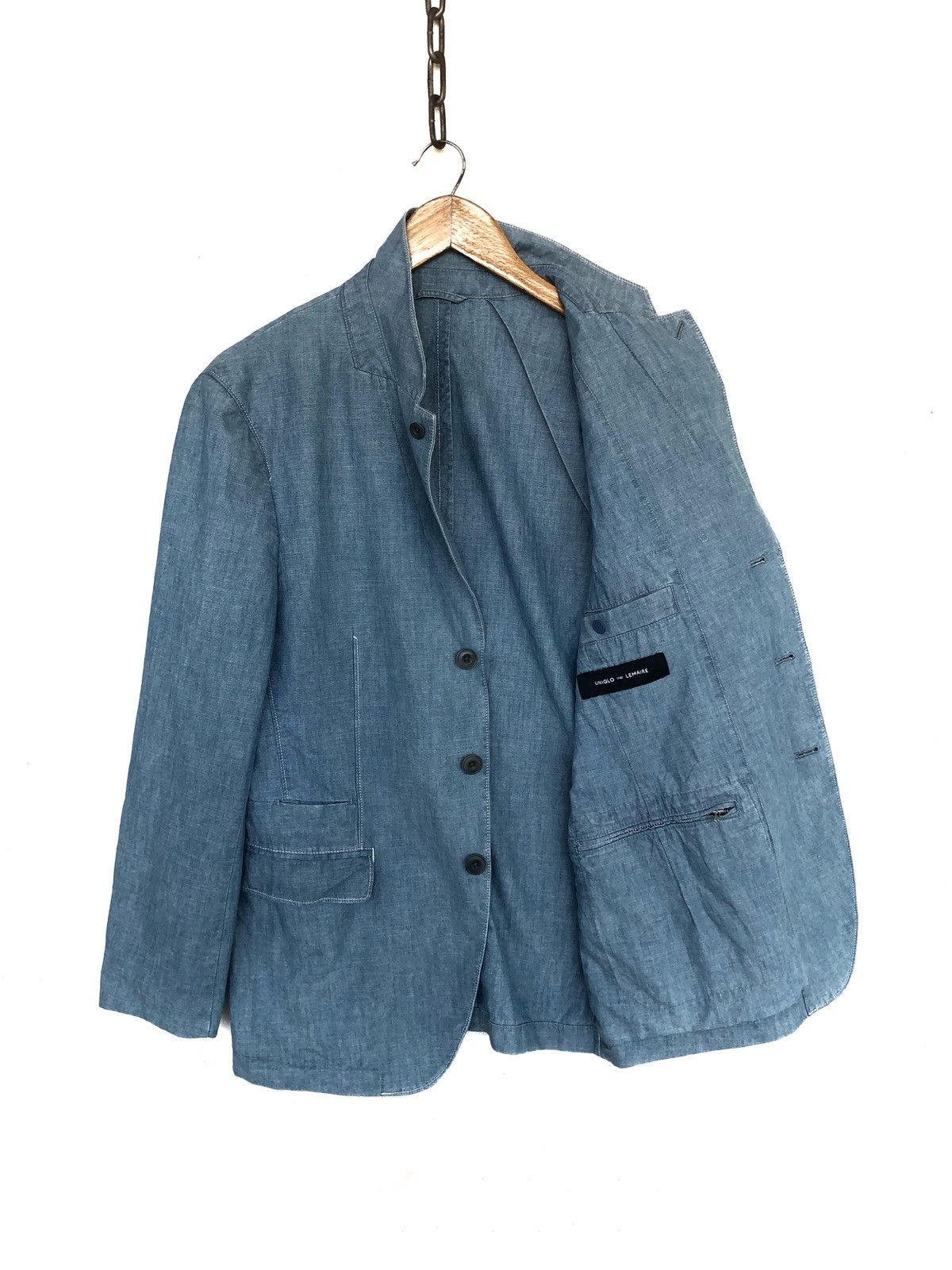 Christophe Lemaire Lemaire Linen Blend Denim Cotton Blazer Jacket Size US M / EU 48-50 / 2 - 5 Thumbnail