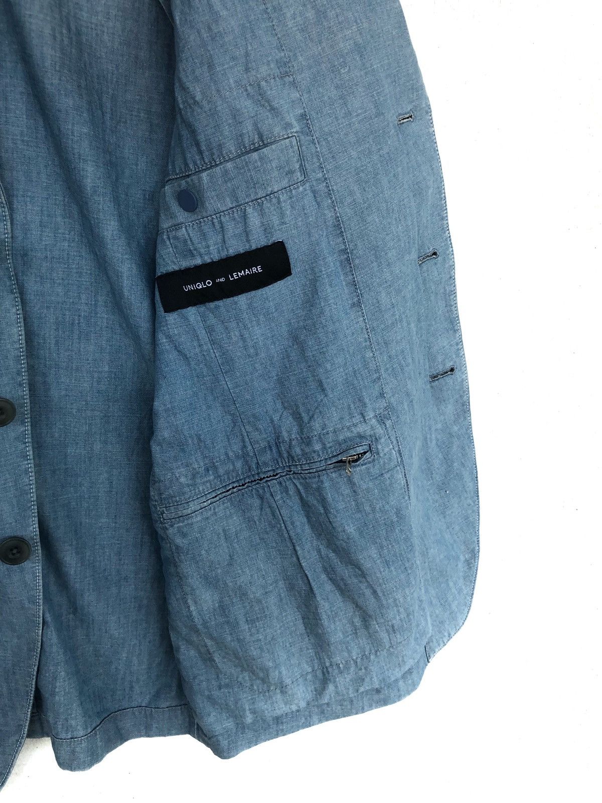 Christophe Lemaire Lemaire Linen Blend Denim Cotton Blazer Jacket Size US M / EU 48-50 / 2 - 10 Thumbnail
