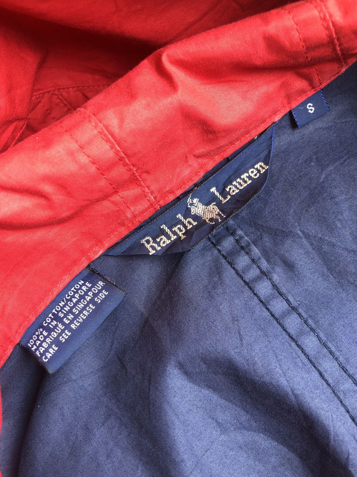 Polo Ralph Lauren 1990s Ralph Lauren Tri-Color 🇺🇸 Crest Logo Fishtail Parka Size US L / EU 52-54 / 3 - 7 Thumbnail