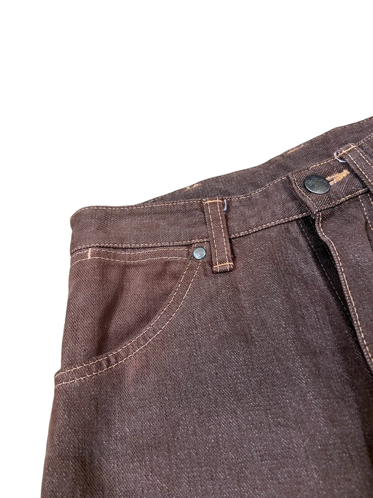 Bape 90s Bathing Ape Wrangler Cutting Worker Denim Size US 27 - 7 Thumbnail