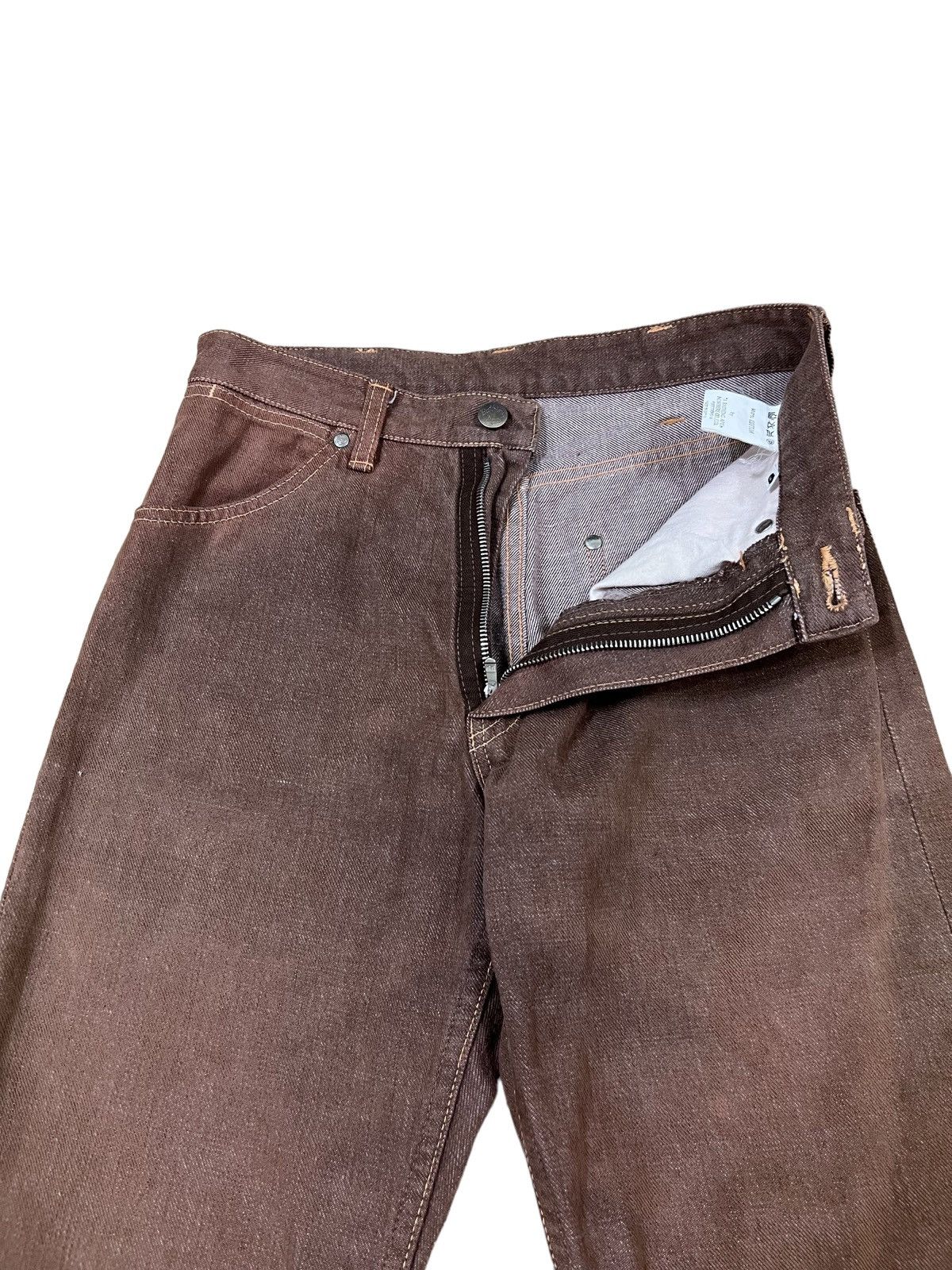 Bape 90s Bathing Ape Wrangler Cutting Worker Denim Size US 27 - 9 Thumbnail