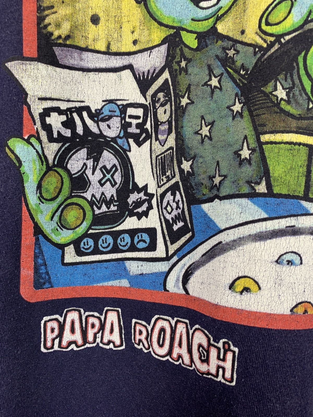 Band Tees 2000 Vintage Papa Roach Graphic Band T-Shirt Size US L / EU 52-54 / 3 - 8 Thumbnail