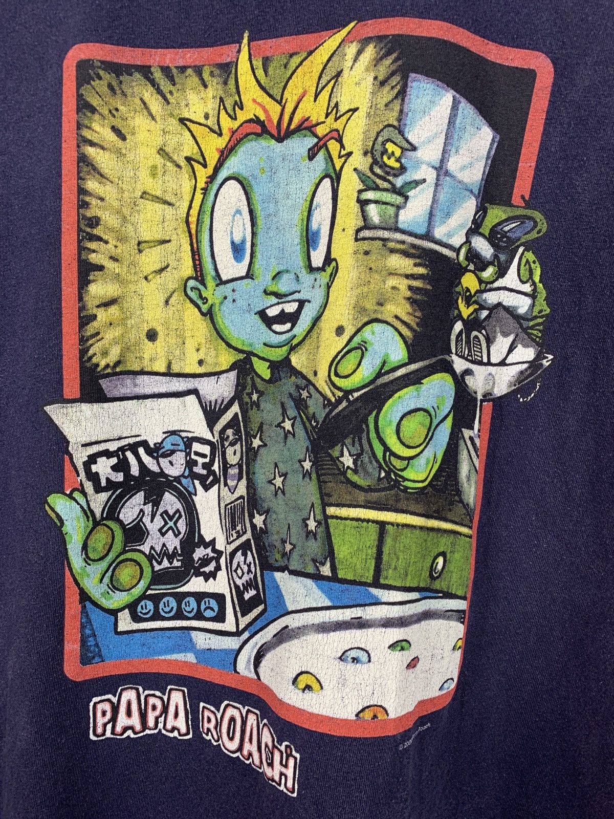 Band Tees 2000 Vintage Papa Roach Graphic Band T-Shirt Size US L / EU 52-54 / 3 - 5 Thumbnail