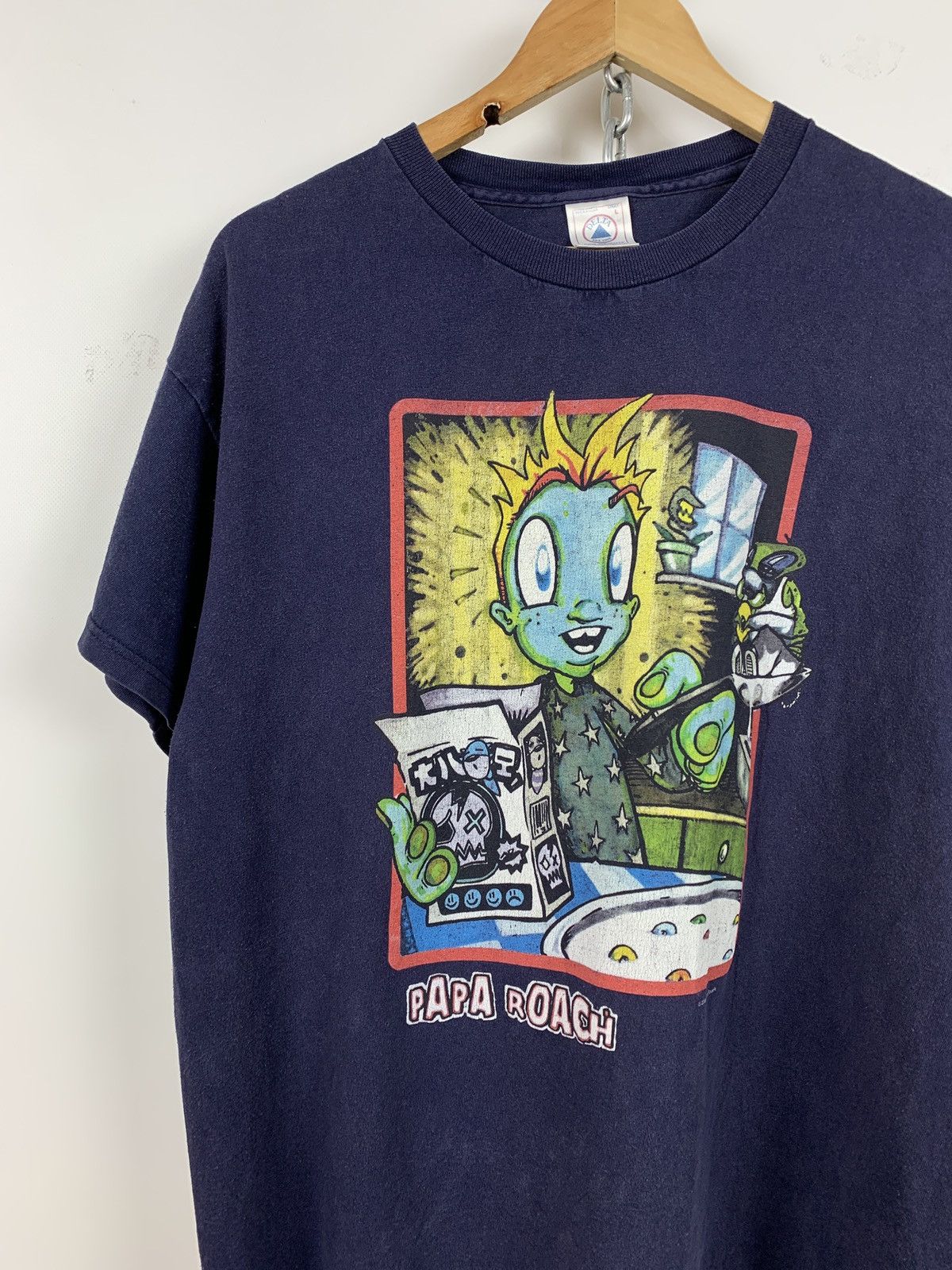 Band Tees 2000 Vintage Papa Roach Graphic Band T-Shirt Size US L / EU 52-54 / 3 - 2 Thumbnail