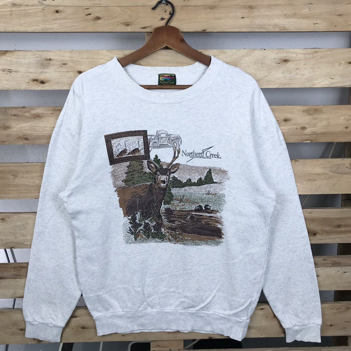 Asics × Vintage Vintage Northern Creek Outdoor Field Style Sweatshirt Size US M / EU 48-50 / 2 - 1 Thumbnail