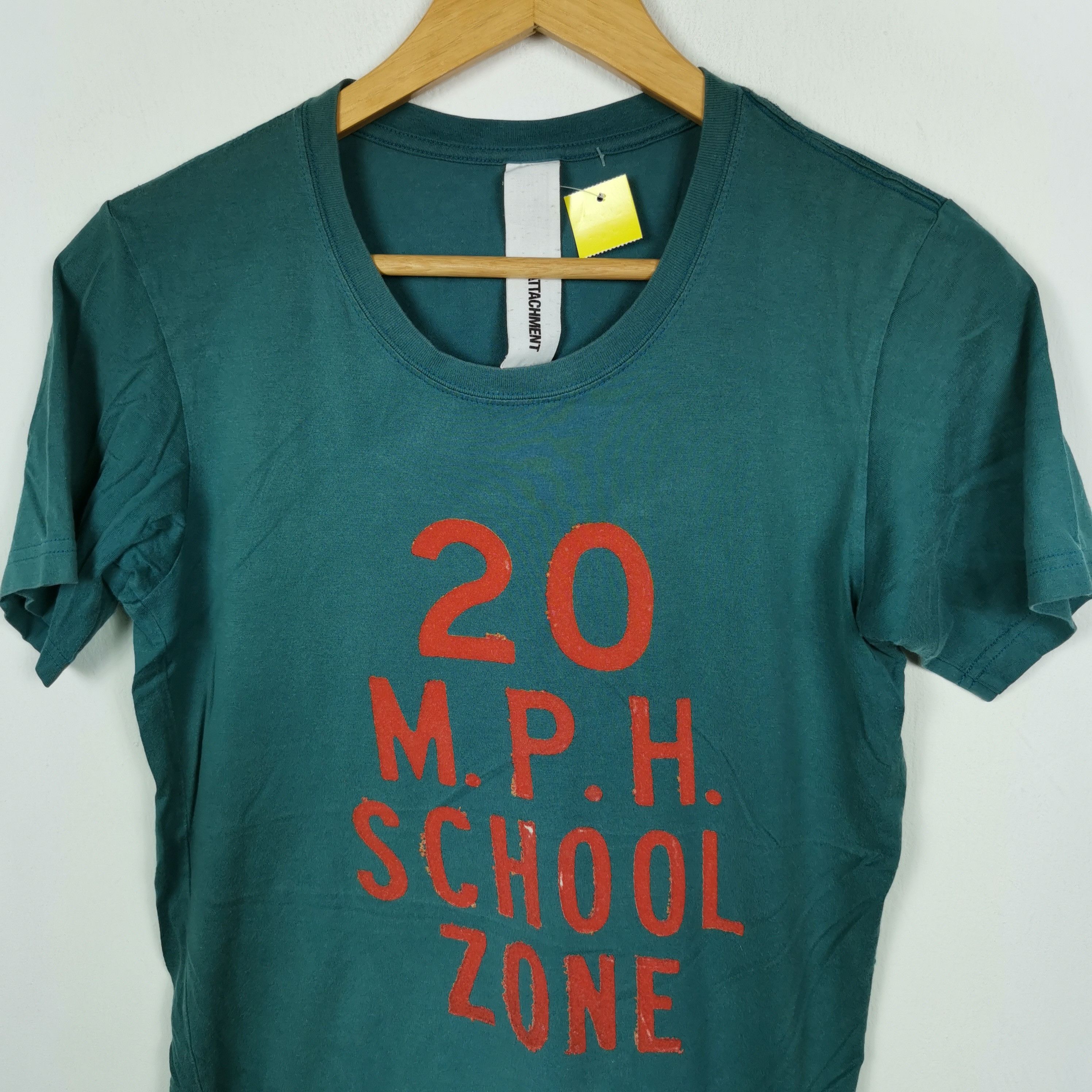 Attachment 20 MPH Attachment T Shirt Vintage Japanese Tees BS45688. Size US S / EU 44-46 / 1 - 2 Thumbnail