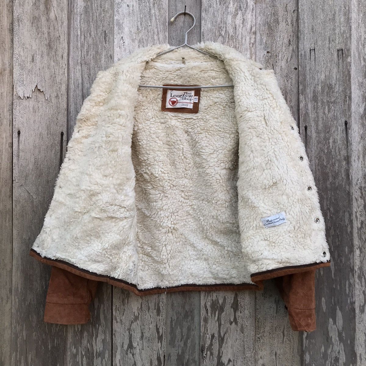 Sears Vintage 70’s The Leather Shop Sears Sherpa Jacket Suede Size US M / EU 48-50 / 2 - 8 Thumbnail