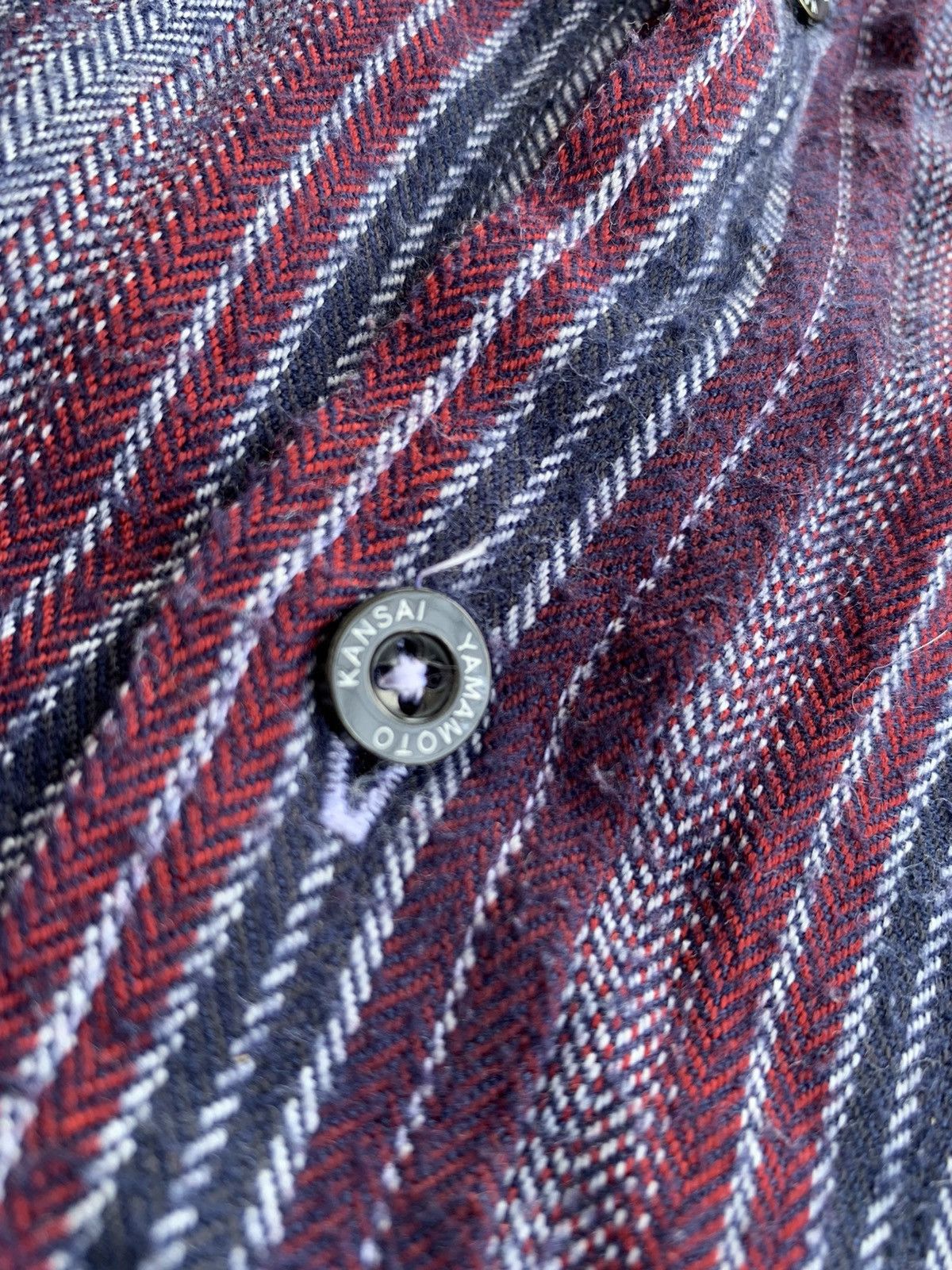 Kansai Yamamoto JapaneseDesigner Kansai Yamamoto Striped Button Shirt Size US L / EU 52-54 / 3 - 4 Thumbnail