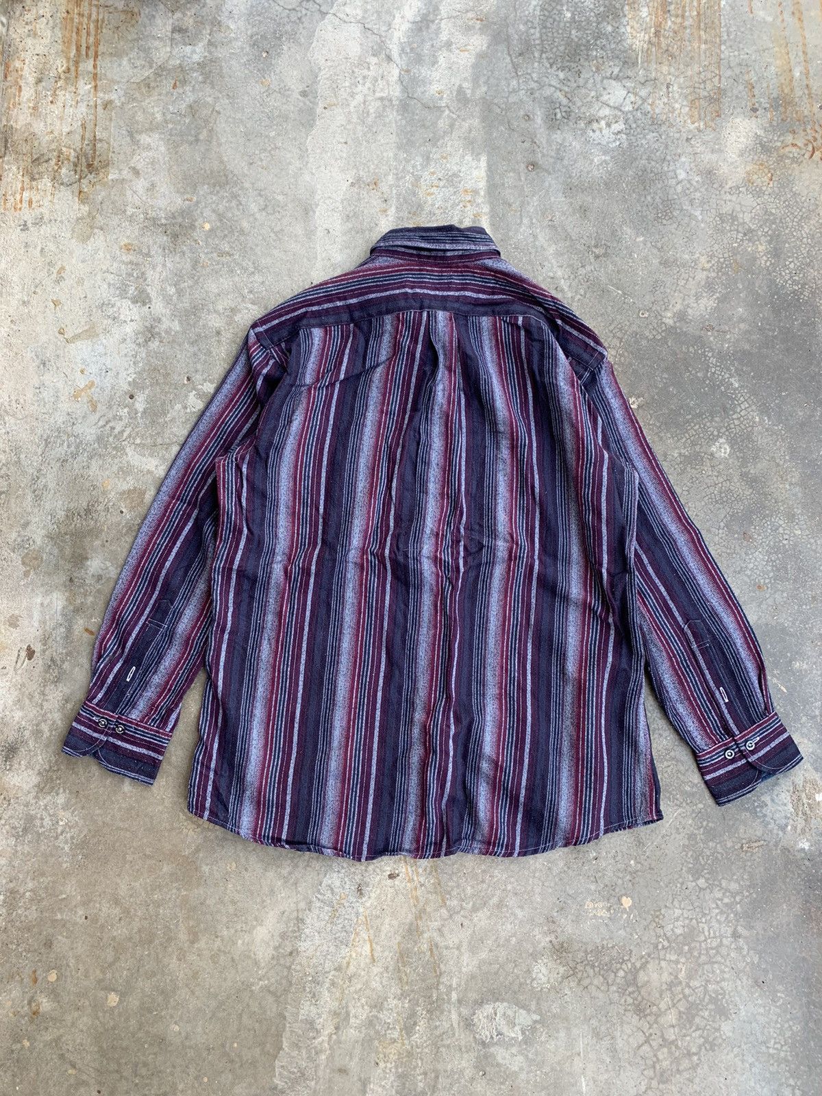 Kansai Yamamoto JapaneseDesigner Kansai Yamamoto Striped Button Shirt Size US L / EU 52-54 / 3 - 2 Thumbnail