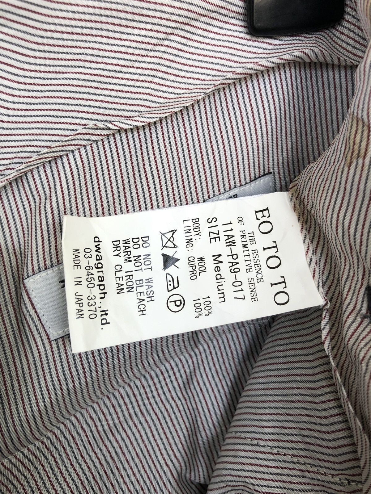 Eototo AW11 EOTOTO 🇯🇵 Native Navajo Grey Wool Pants Size US 34 / EU 50 - 9 Thumbnail