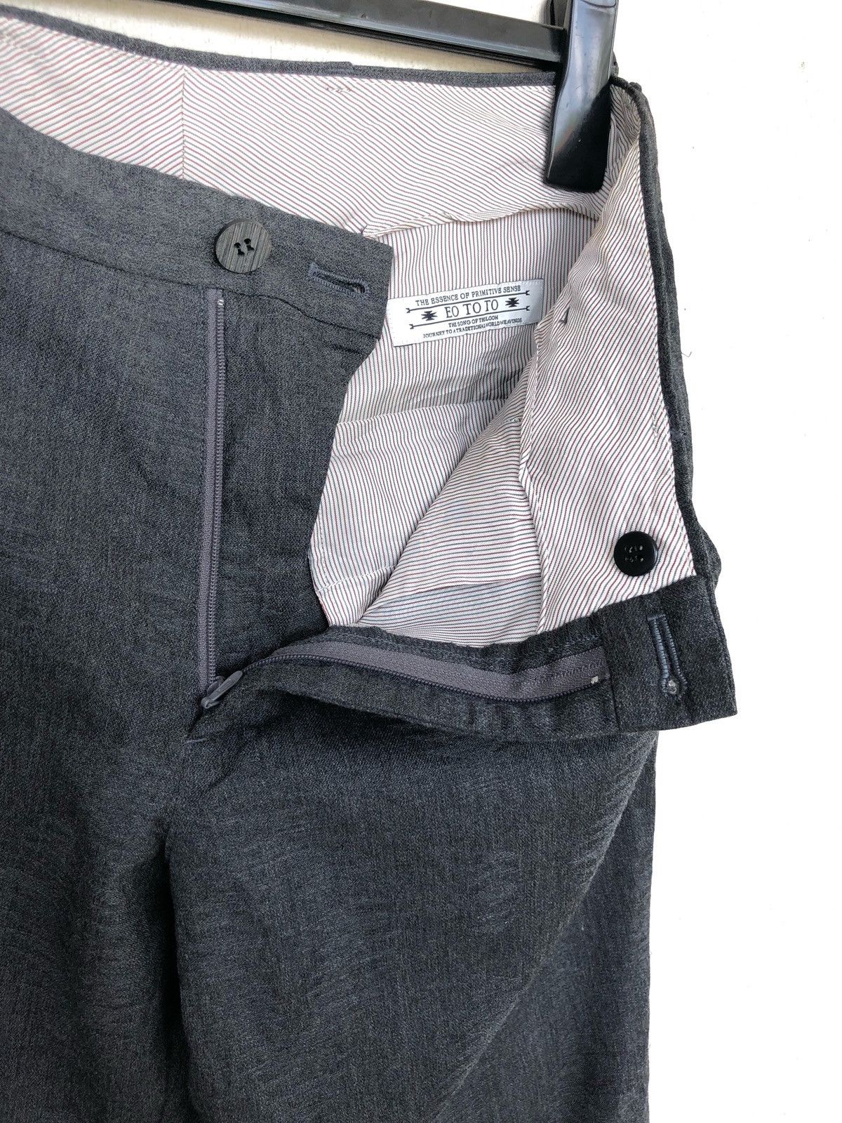 Eototo AW11 EOTOTO 🇯🇵 Native Navajo Grey Wool Pants Size US 34 / EU 50 - 7 Thumbnail
