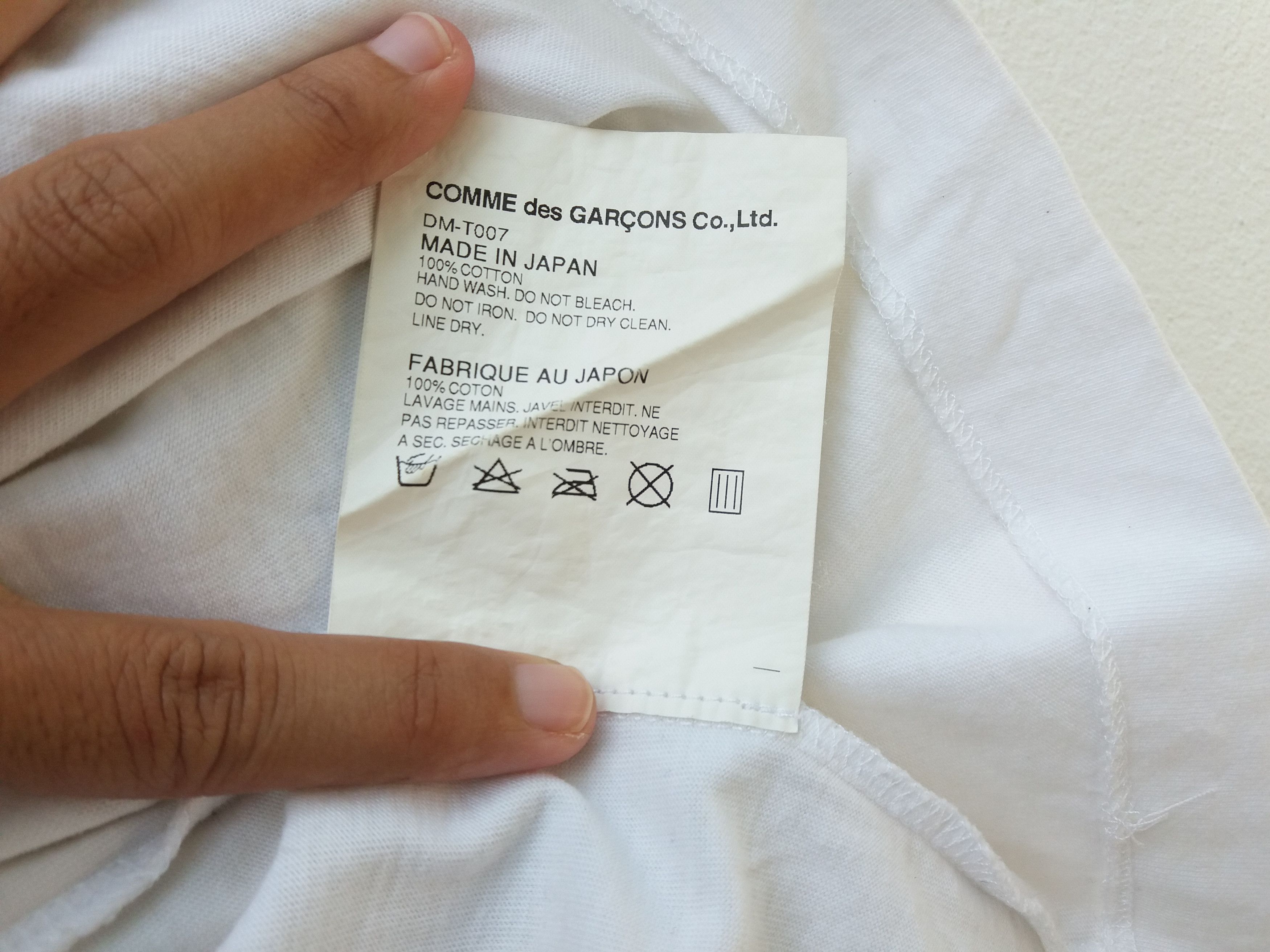 Comme des Garcons Rare CDG Comme Des Garcons Homme Deux Tee White Size US M / EU 48-50 / 2 - 4 Thumbnail