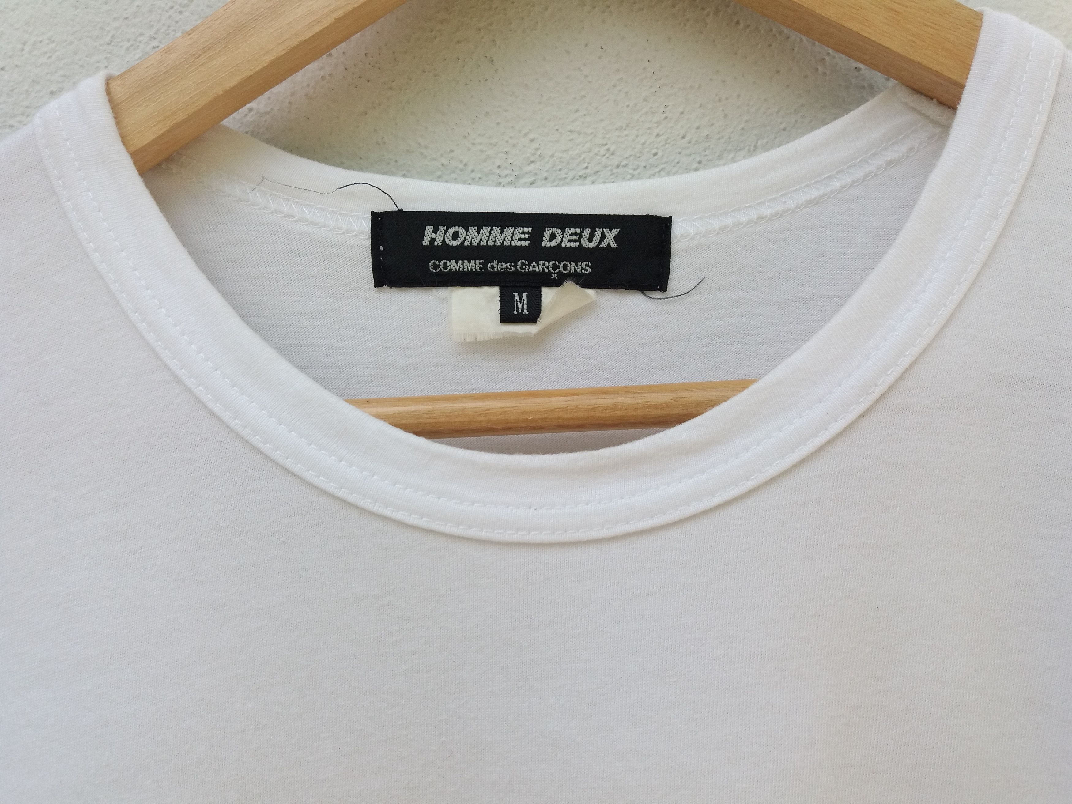 Comme des Garcons Rare CDG Comme Des Garcons Homme Deux Tee White Size US M / EU 48-50 / 2 - 6 Thumbnail