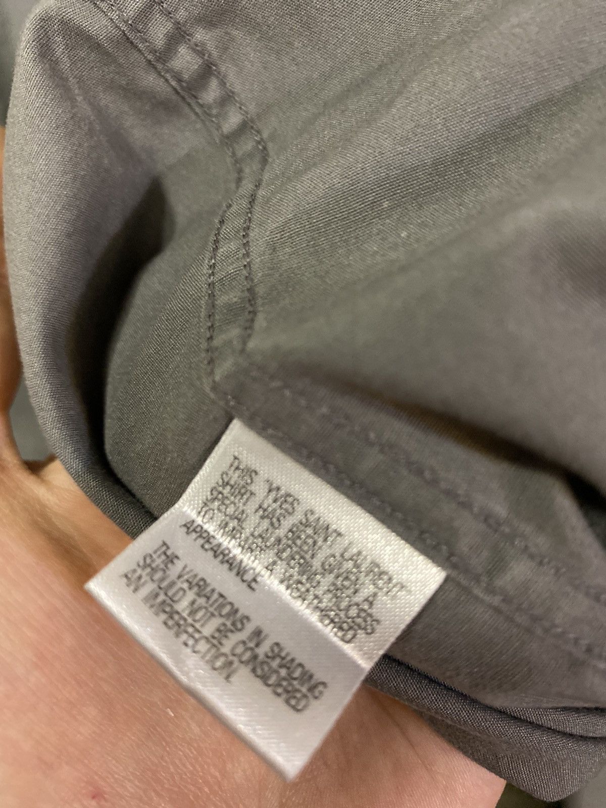 Yves Saint Laurent Cotton YSL Shirt Grey Yves Saint Laurent shirt Size US L / EU 52-54 / 3 - 6 Thumbnail