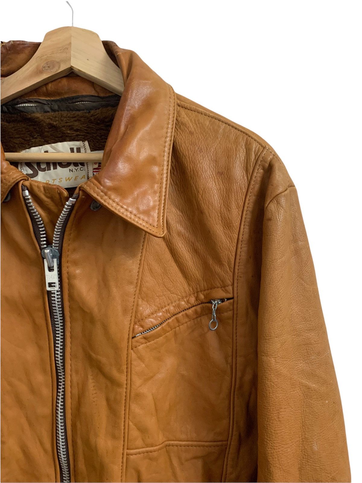 Schott 🔥Vintage SCHOTT NYC Bikers Leather Jacket Size US M / EU 48-50 / 2 - 10 Thumbnail