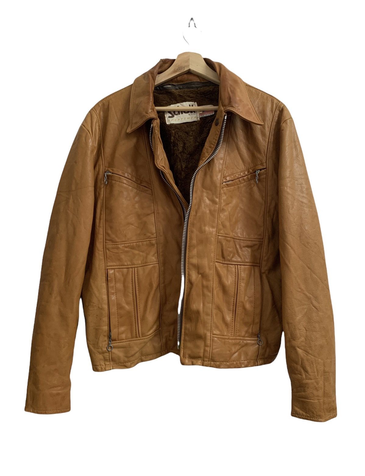 Schott 🔥Vintage SCHOTT NYC Bikers Leather Jacket Size US M / EU 48-50 / 2 - 2 Thumbnail