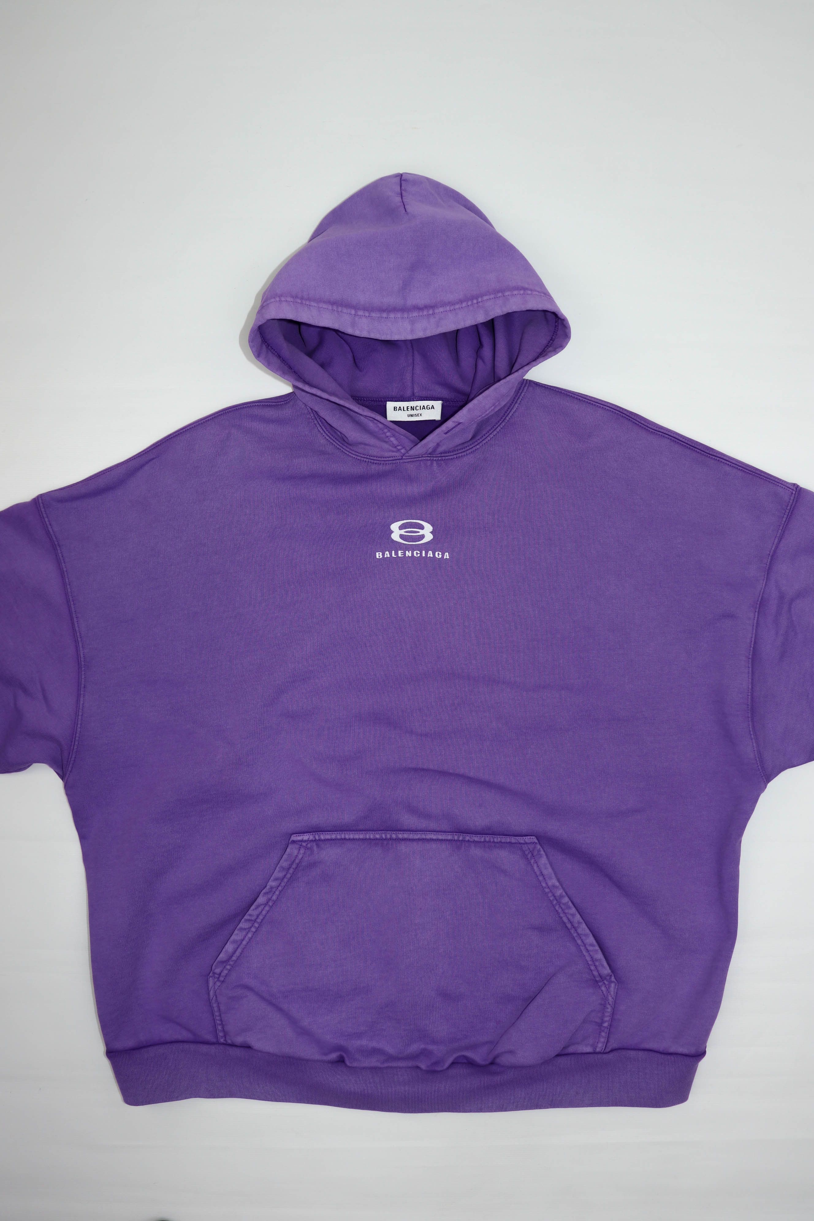 Balenciaga Balenciaga Faded Purple Unity Logo Hoodie Size US L / EU 52-54 / 3 - 4 Thumbnail