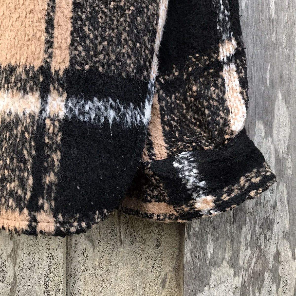 Vintage Danke Schon Faux Fur Jacket Danke Schön Plaid/Flannel Jacket Size US XL / EU 56 / 4 - 5 Thumbnail