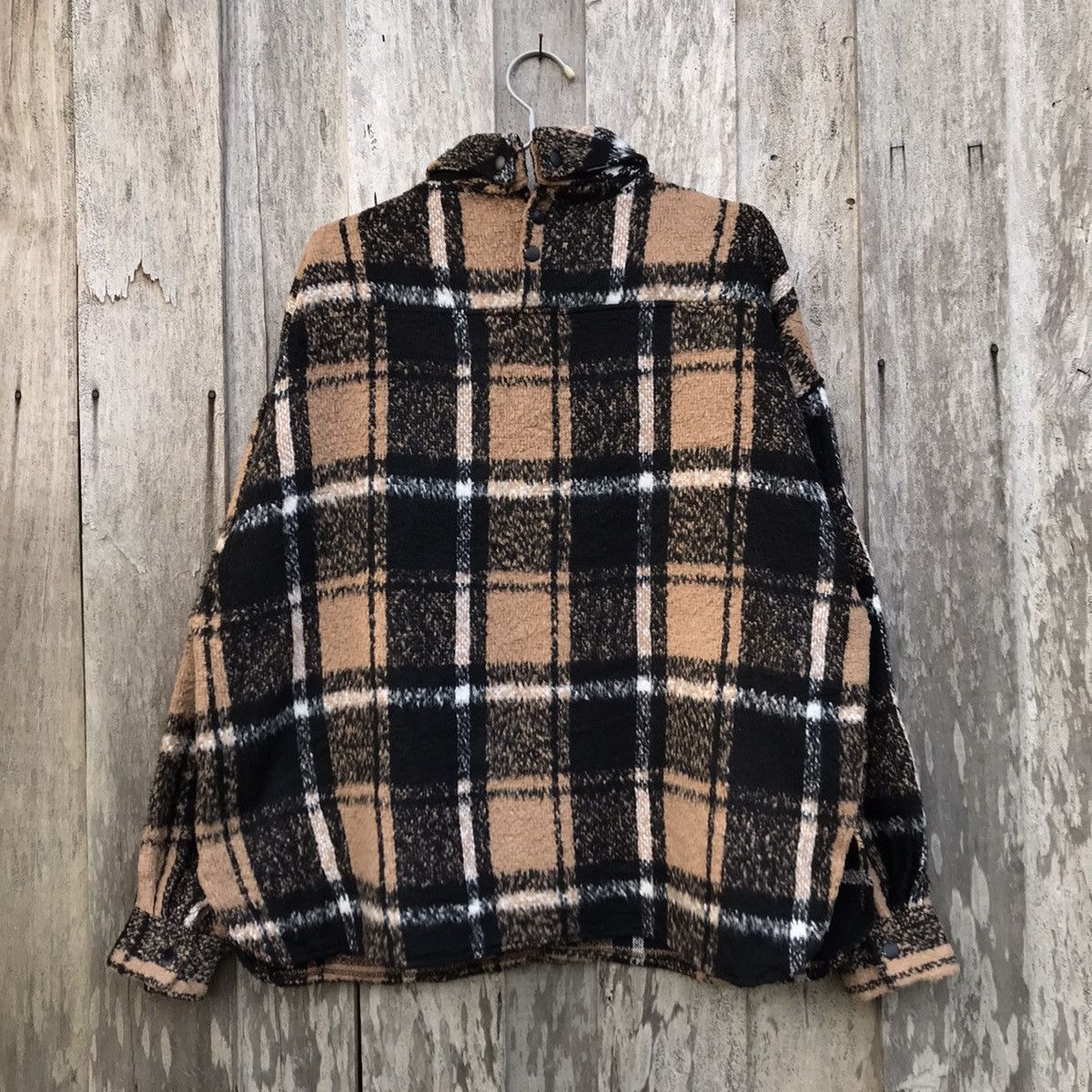 Vintage Danke Schon Faux Fur Jacket Danke Schön Plaid/Flannel Jacket Size US XL / EU 56 / 4 - 12 Thumbnail