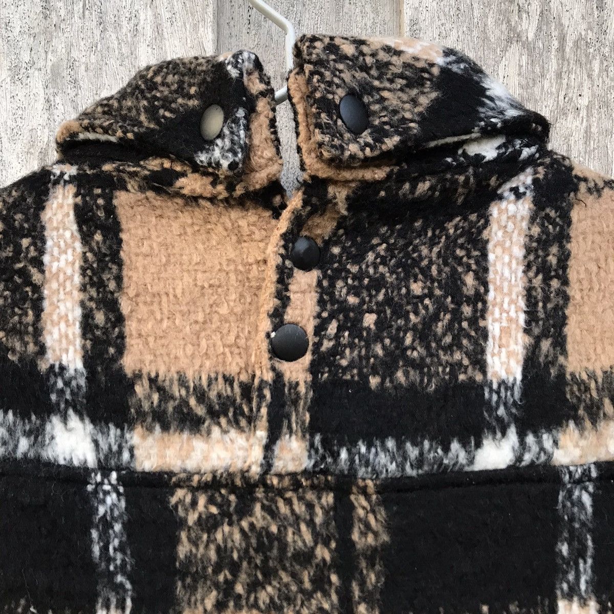 Vintage Danke Schon Faux Fur Jacket Danke Schön Plaid/Flannel Jacket Size US XL / EU 56 / 4 - 11 Thumbnail