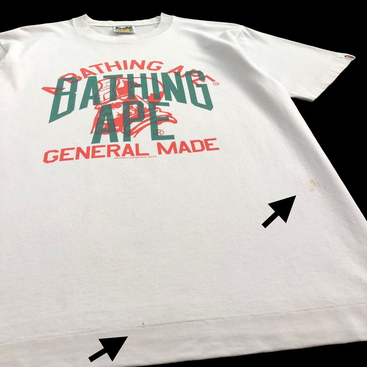 Bape Overprint General Made Tee Size US M / EU 48-50 / 2 - 9 Thumbnail