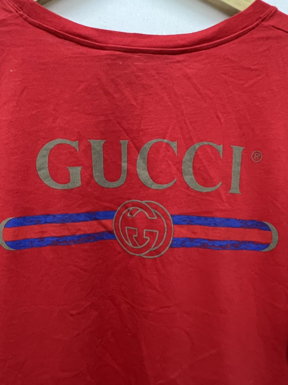 Gucci Gucci Big Logo Spell Out Shirt Size US M / EU 48-50 / 2 - 7 Thumbnail