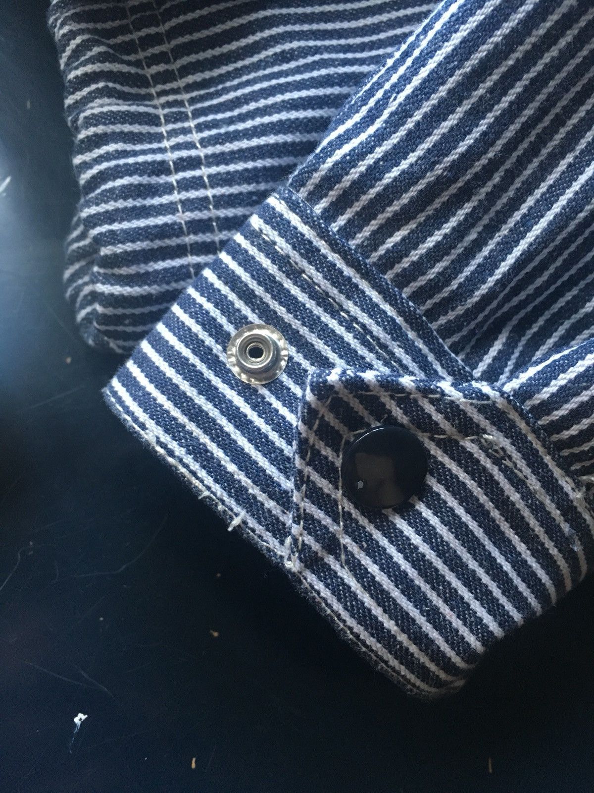 Supreme Pinstripe/Hickory Stripe Denim Coaches Jacket [LAST DROP 
