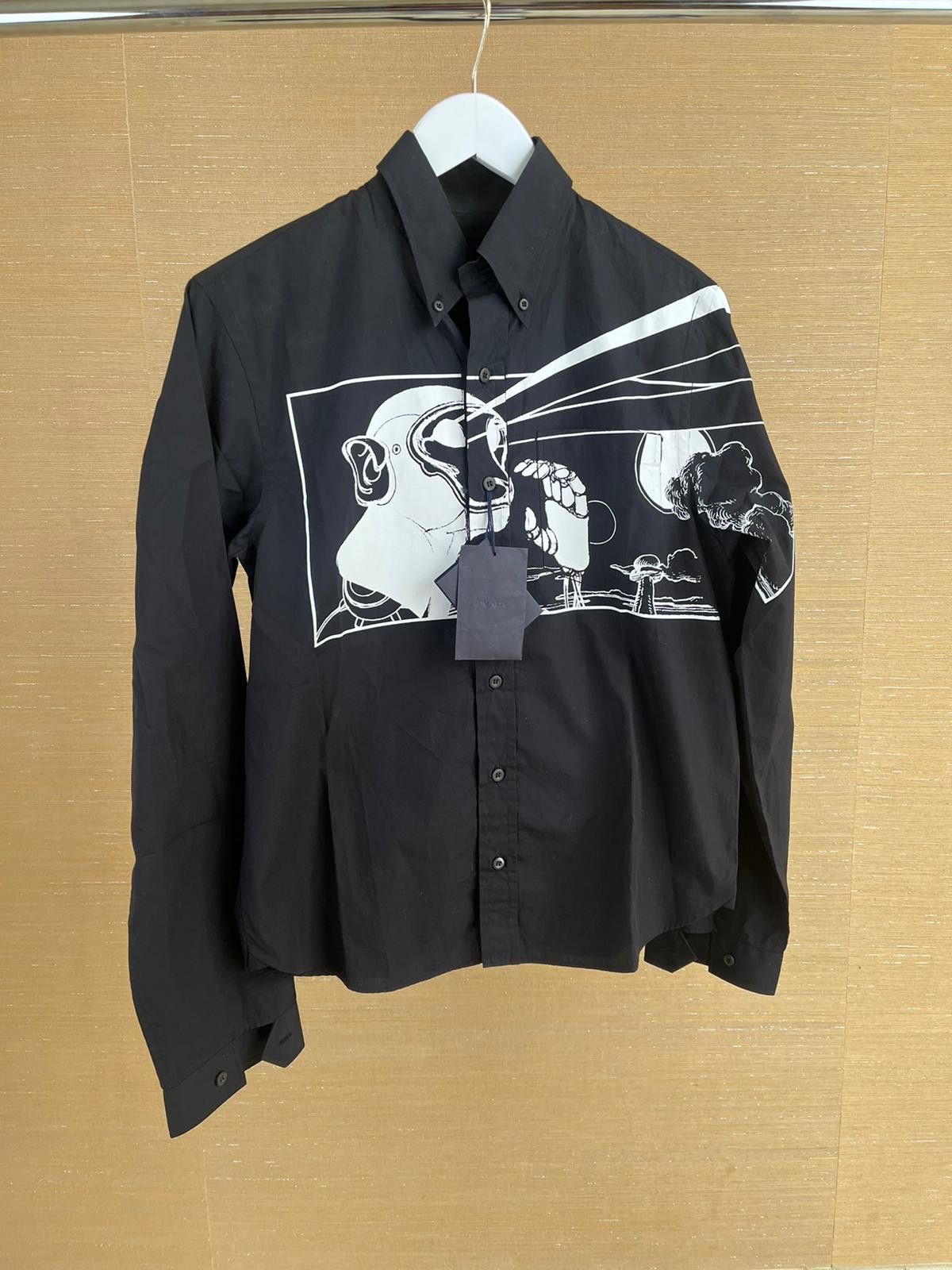 Prada Popeline Laser Button Up in Black Size US S / EU 44-46 / 1 - 7 Thumbnail