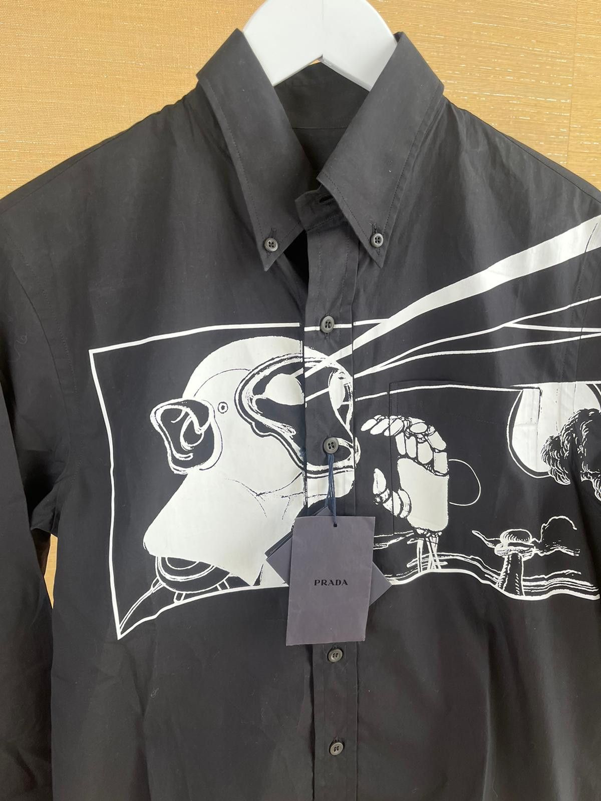 Prada Popeline Laser Button Up in Black Size US S / EU 44-46 / 1 - 5 Thumbnail