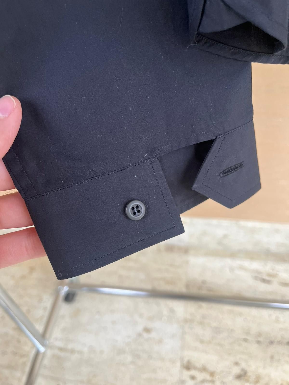 Prada Popeline Laser Button Up in Black Size US S / EU 44-46 / 1 - 3 Thumbnail