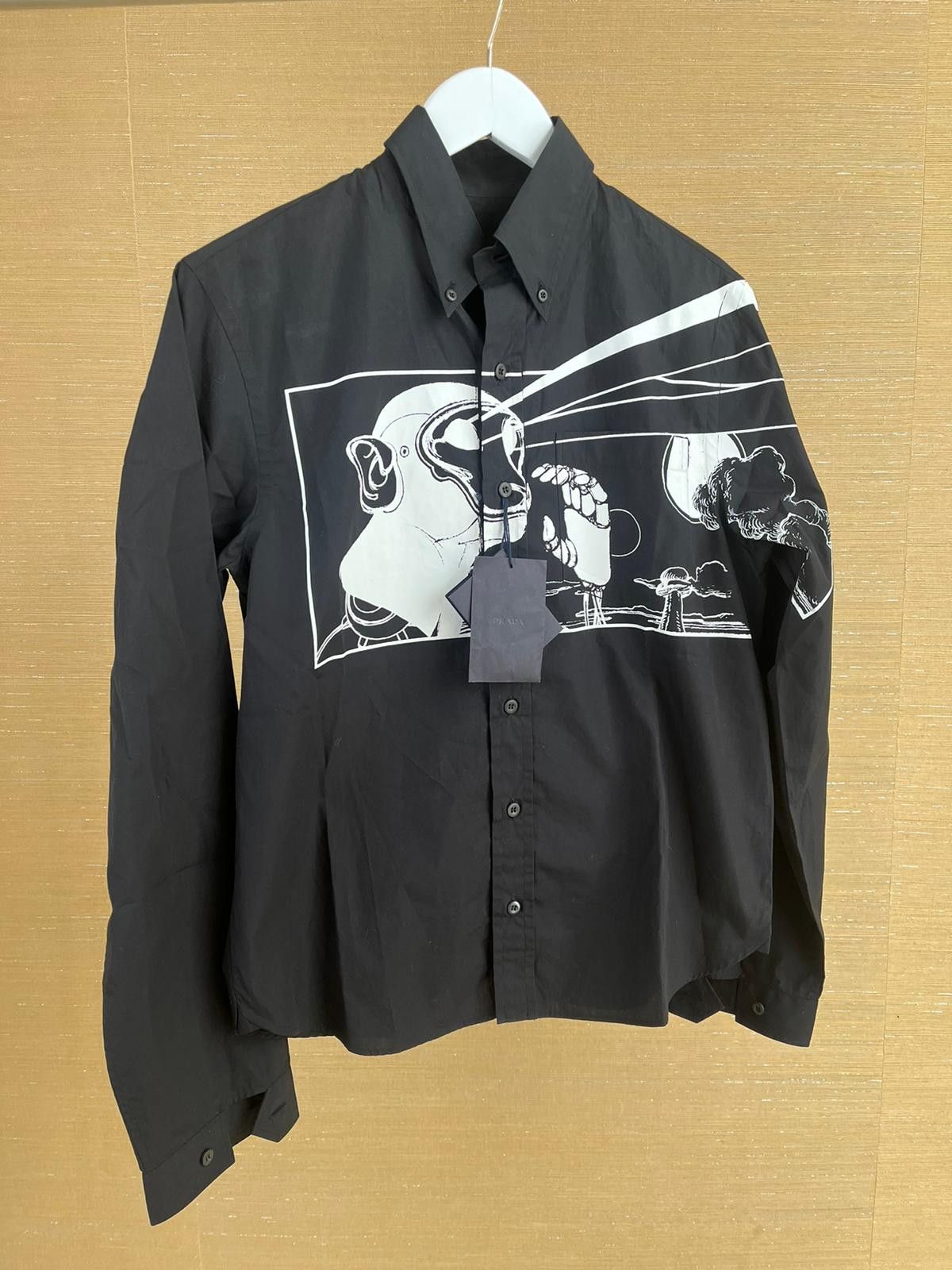 Prada Popeline Laser Button Up in Black Size US S / EU 44-46 / 1 - 2 Thumbnail