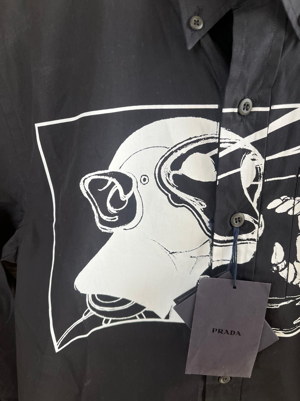 Prada Popeline Laser Button Up in Black Size US S / EU 44-46 / 1 - 8 Thumbnail