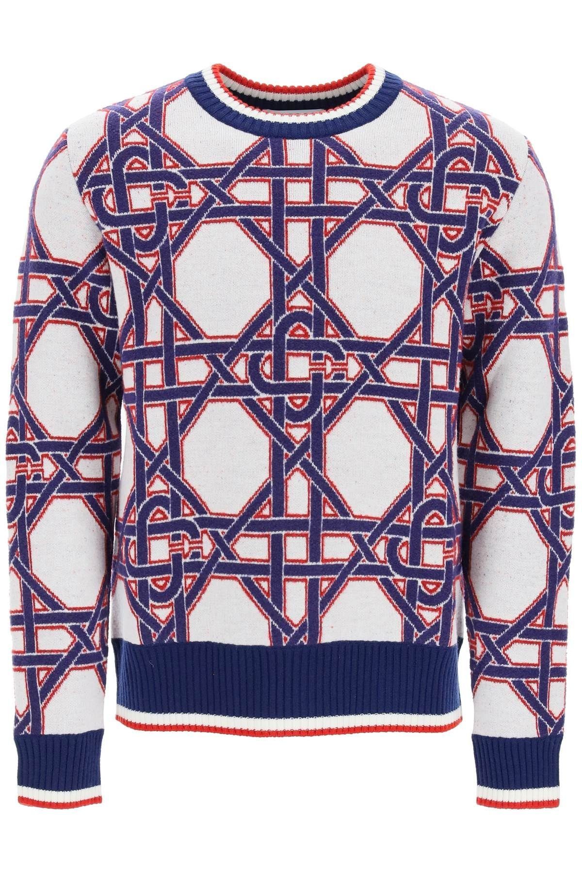 Casablanca Sweaters in White & Blue & Red Size US L / EU 52-54 / 3 - 1 Preview