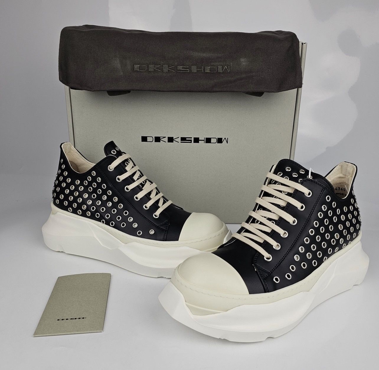 Rick Owens Rick Owens DRKSHDW Abstract Black Faux Leather Size US 9 / EU 42 - 10 Thumbnail